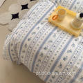 Rosemary Blue Bed Sheet Capa Bashada de cama